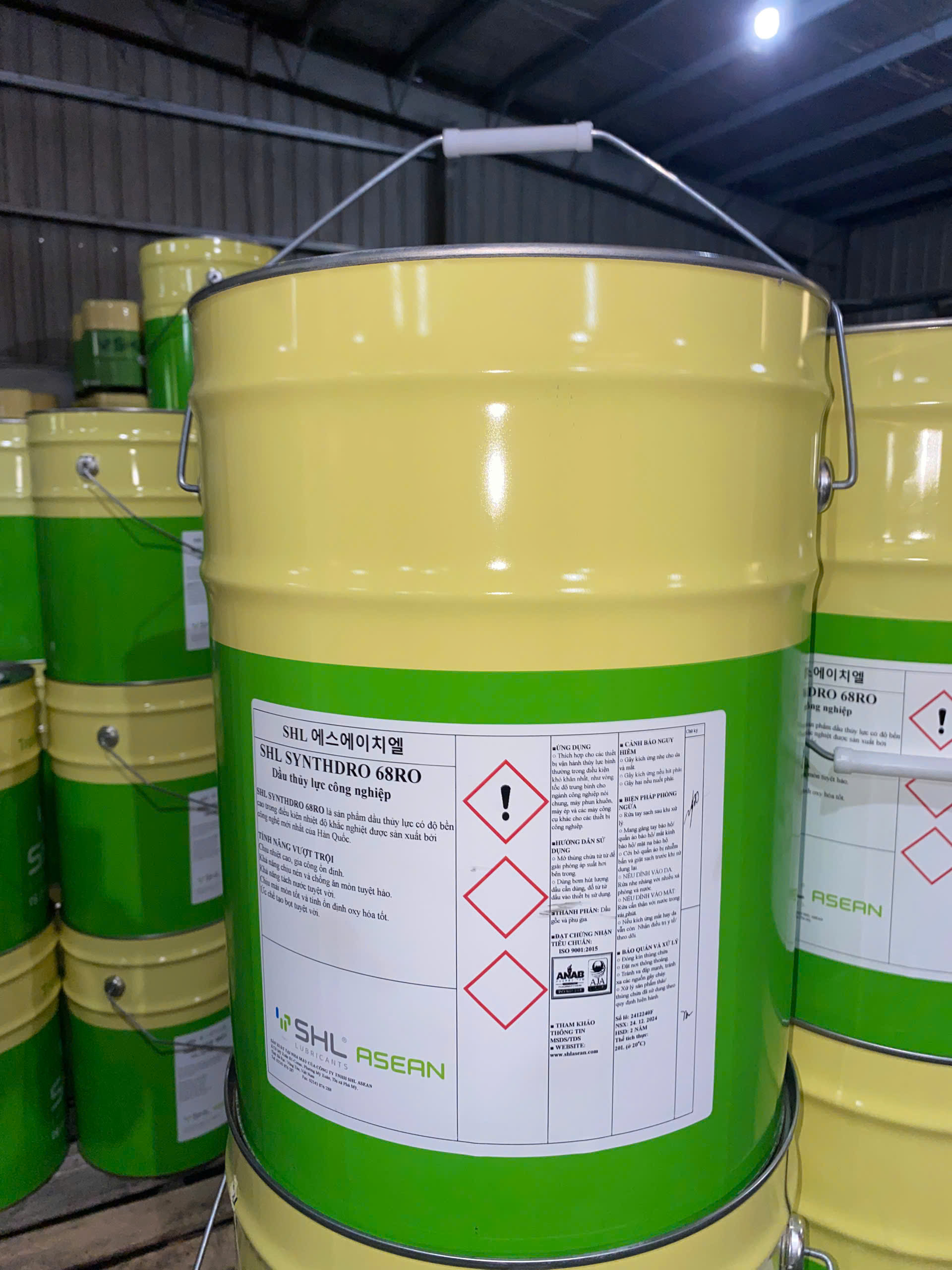 DẦU THỦY LỰC SHL SYNTHDRO 68RO - Ảnh 3